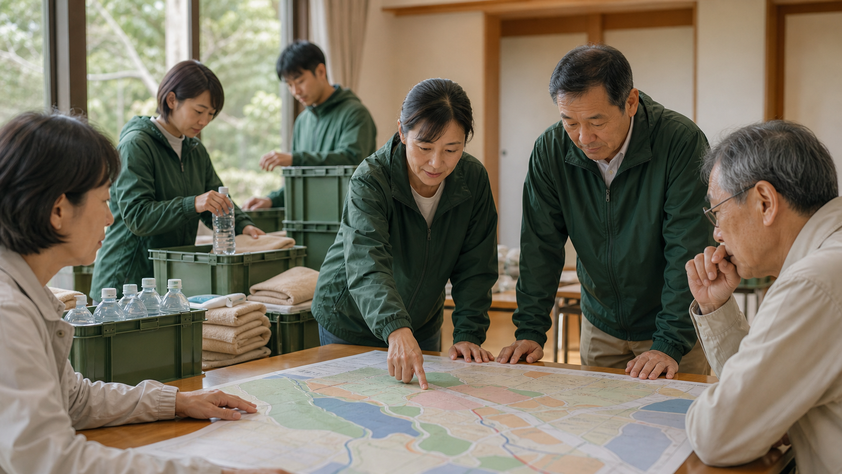 防災名簿を更新できる仕組みにするを象徴する地域運営の情景