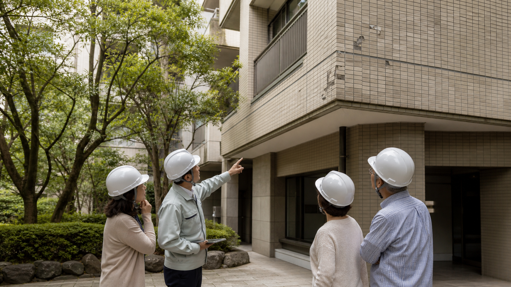 大規模修繕の合意形成：見積額の前に共有することを象徴する地域運営の情景